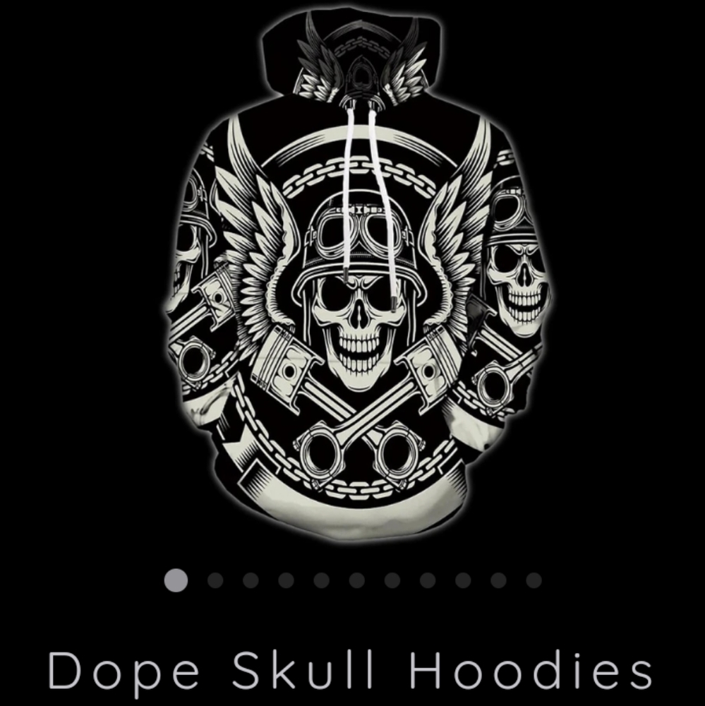 DOPE SKULL & BIKER HOODIES